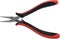 The Beadsmith Platinum Series German Chain Nose Pliers, with Polished Steel Head, red and Black Ergonomic Comfort Grip Handle with Double-Leaf Spring, Tool for Jewelry Making